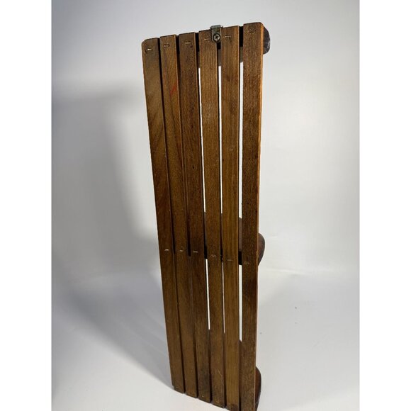 Wooden Corner Floating Wall Shelf 3 tier Heart Vintage Cottage Granny Core Wood - Picture 9 of 16